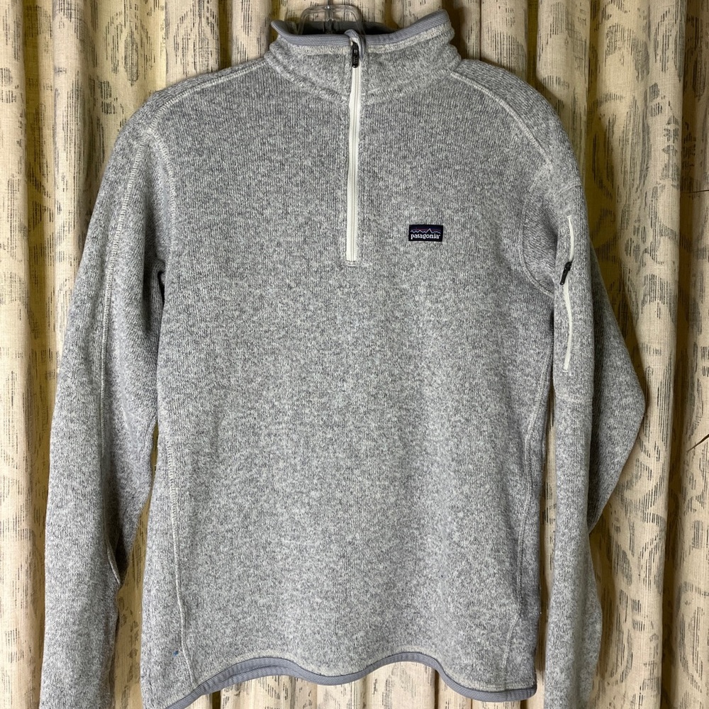 Patagonia Gray Better Sweater Quarter Zip Pullover Women’s M grey